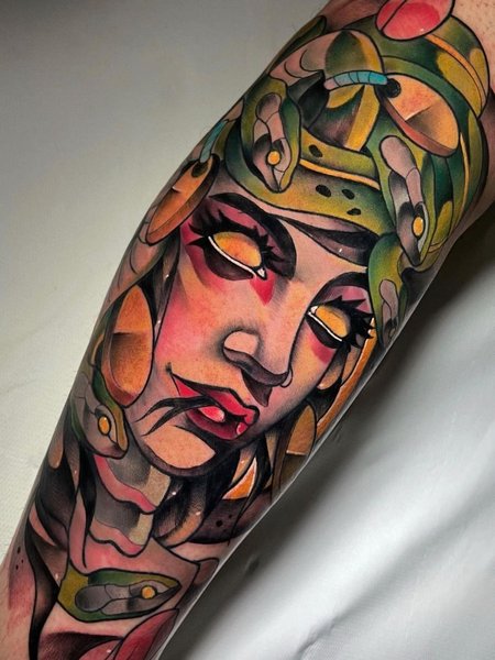 Medusa Neo Traditional Tattoo