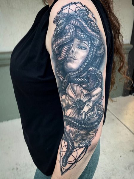 Medusa Sleeve Tattoo