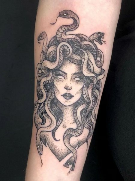 Medusa Tattoo Forearm