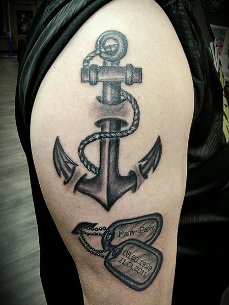 Navy Anchor Tattoo