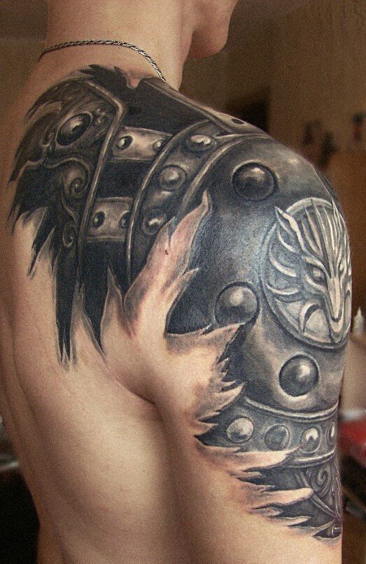 Norse Shoulder Tattoo