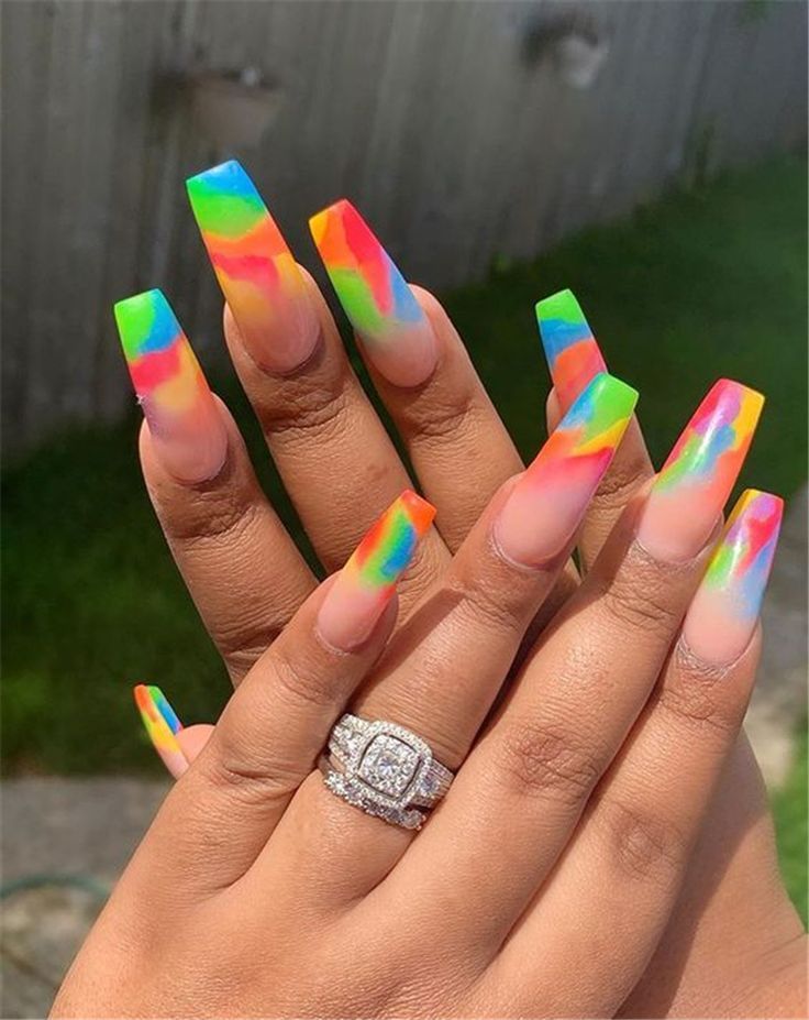 Rainbow Nails