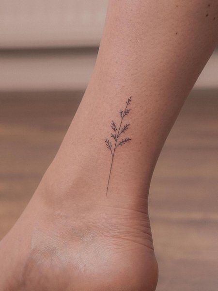 Simple Ankle Tattoo