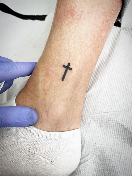 Simple Cross Tattoo