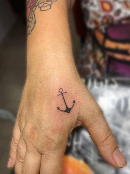 Small Anchor Tattoo