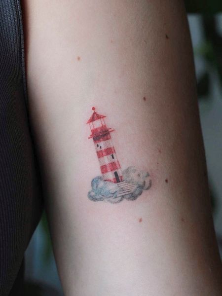 Small Lighthouse Tattoo