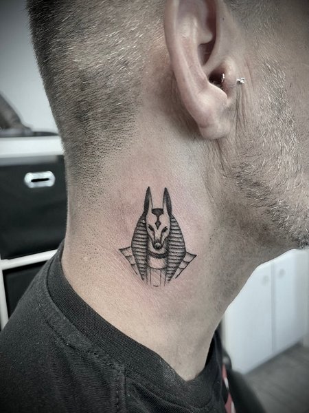 Small Neck Tattoo