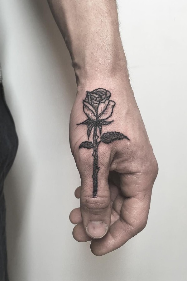 Small flower tattoo