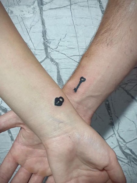 Soulmate Matching Couple Tattoos