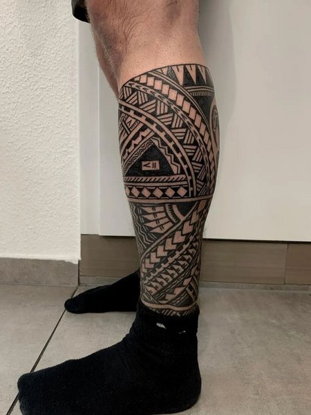 Tribal Leg Tattoos