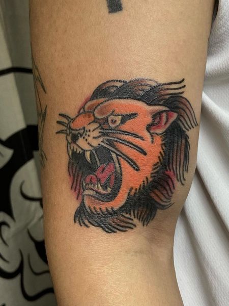 Tribal Lion Tattoo