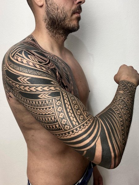 Tribal Sleeve Tattoo