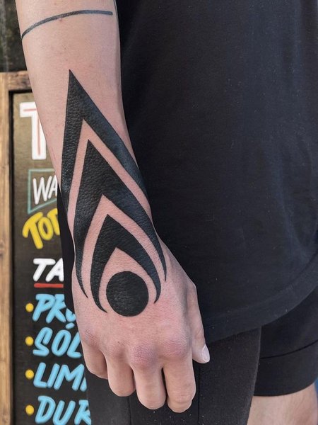 Tribal Wrist Tattoo