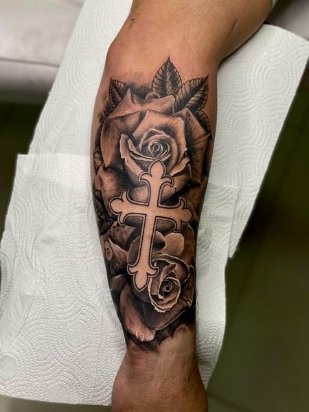 Unique Cross Tattoo