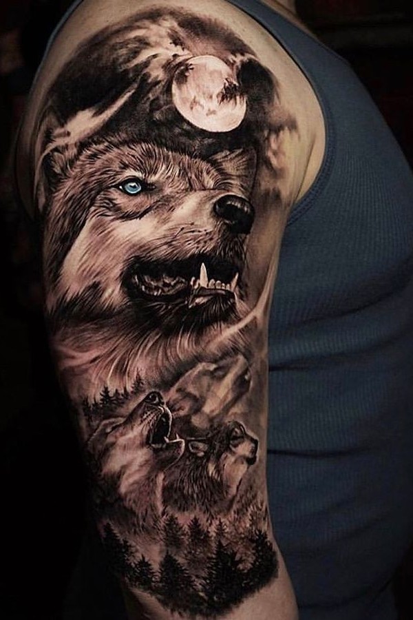 Wolf Tattoo ideas For Men