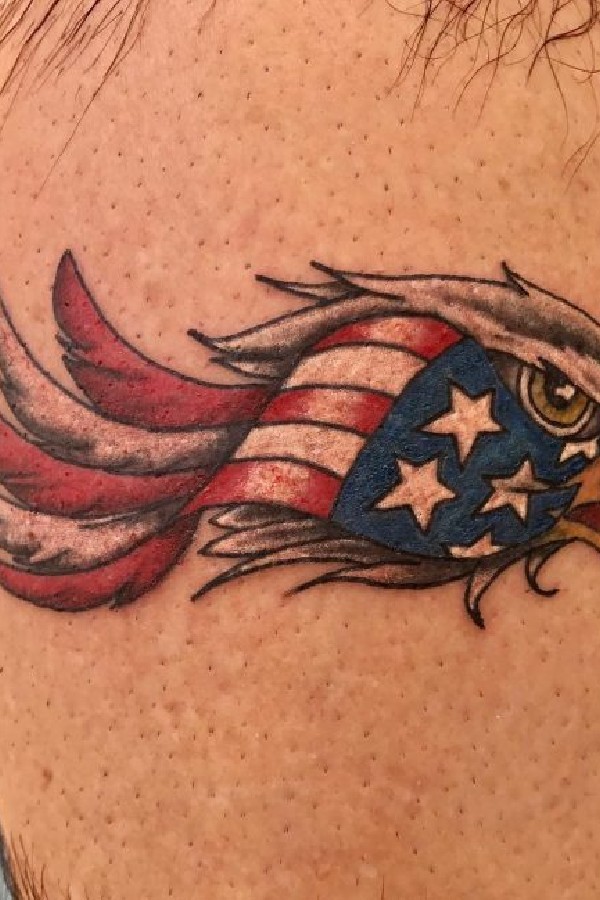 american flag tattoo small