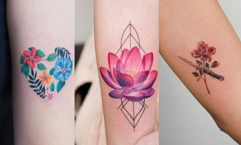 flowers tattoo ideas for women