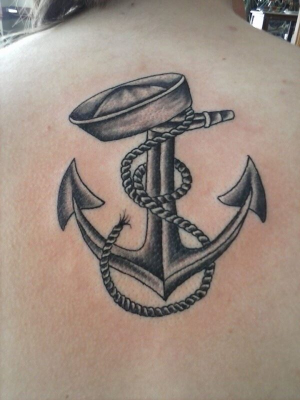 navy anchor tattoo