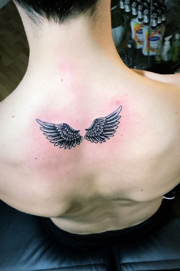 small Angel wings tattoo
