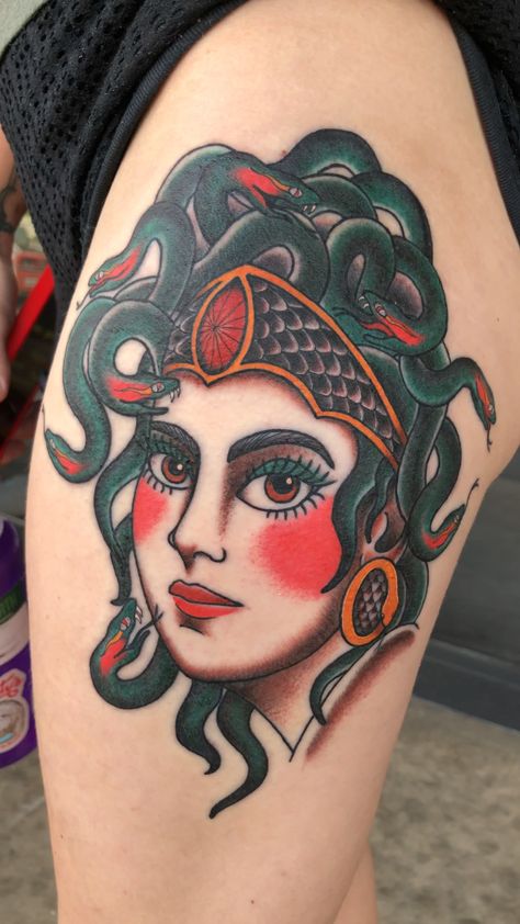 traditional medusa tattoo