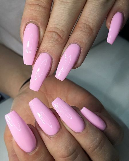 Acrylic Pink Nails