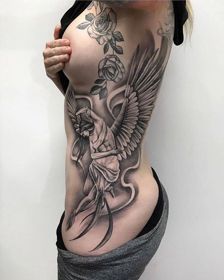 Angel Rib Tattoo