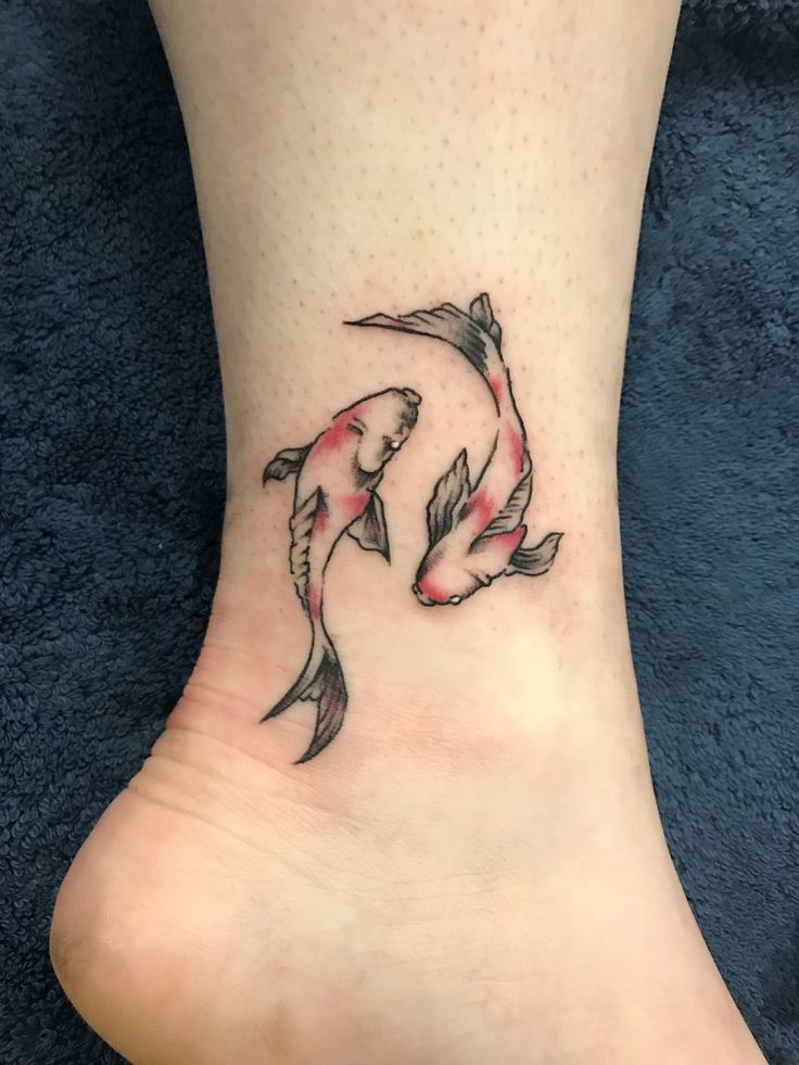 Ankle Pisces Tattoo
