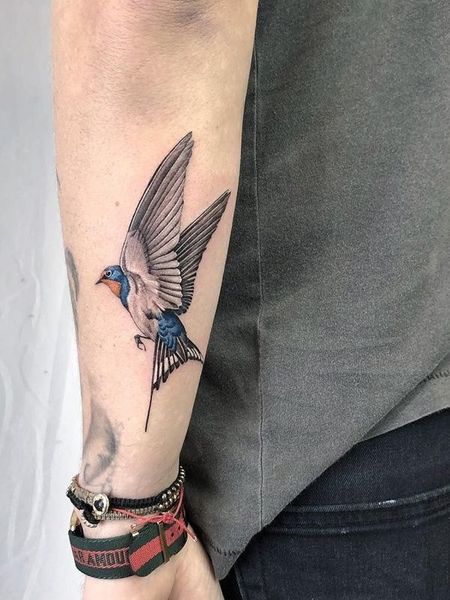 Arm Swallow Tattoo