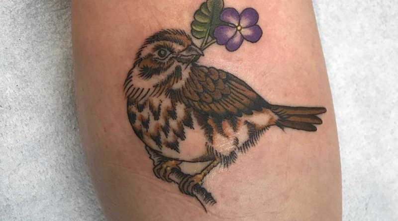 Awesome Sparrow Tattoos