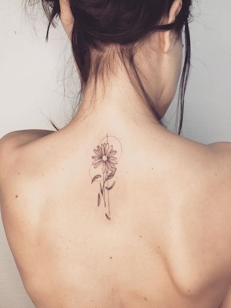 Back Daisy Tattoo