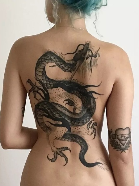 Back Dragon Tattoo