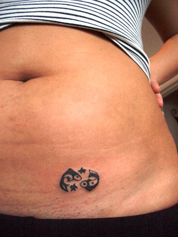 Belly Pisces Tattoo