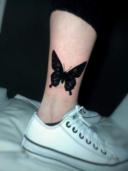 Black Butterfly Tattoo