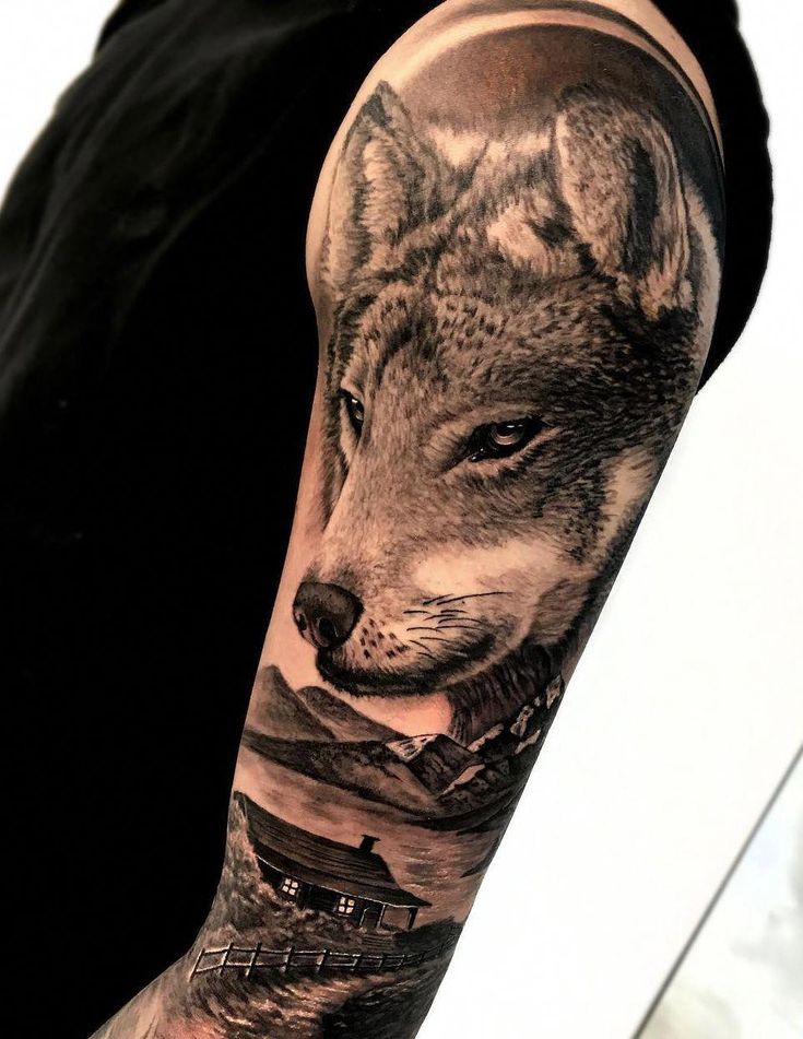 Black Wolf Tattoos