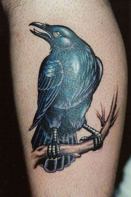 Blue Raven Tattoo