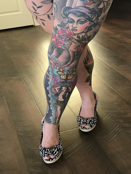 Bold Leg Tattoo