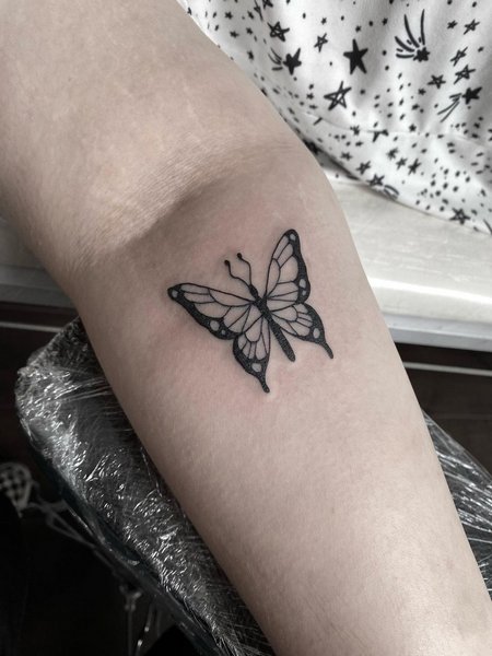 Butterfly Outline Tattoo