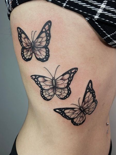 Butterfly Rib Tattoo
