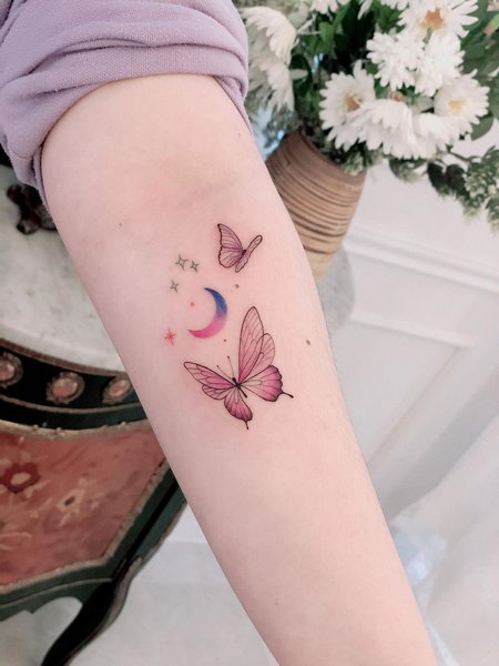 Butterfly Tattoo On Arm