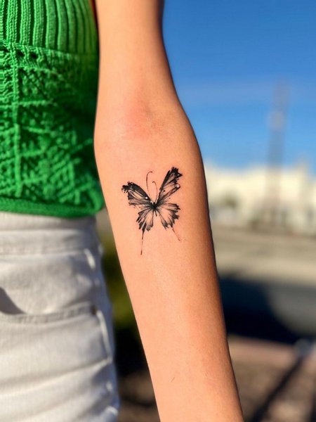 Butterfly Tattoos On Arm