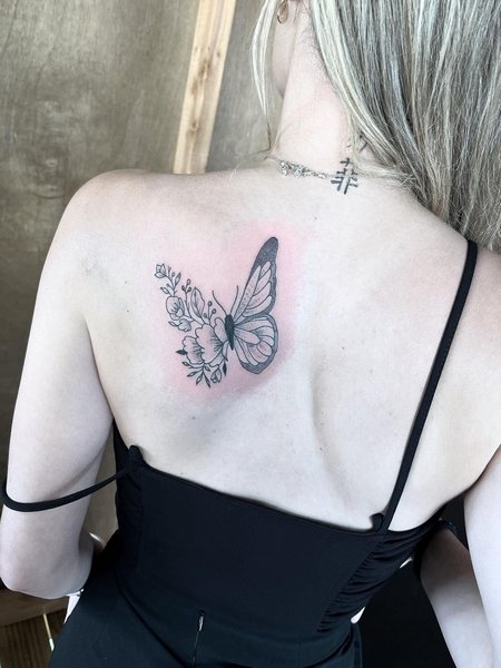 Butterfly Tattoos On Back