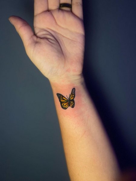 Butterfly Wrist Tattoo