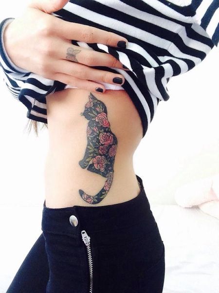 Cat Rib Tattoo