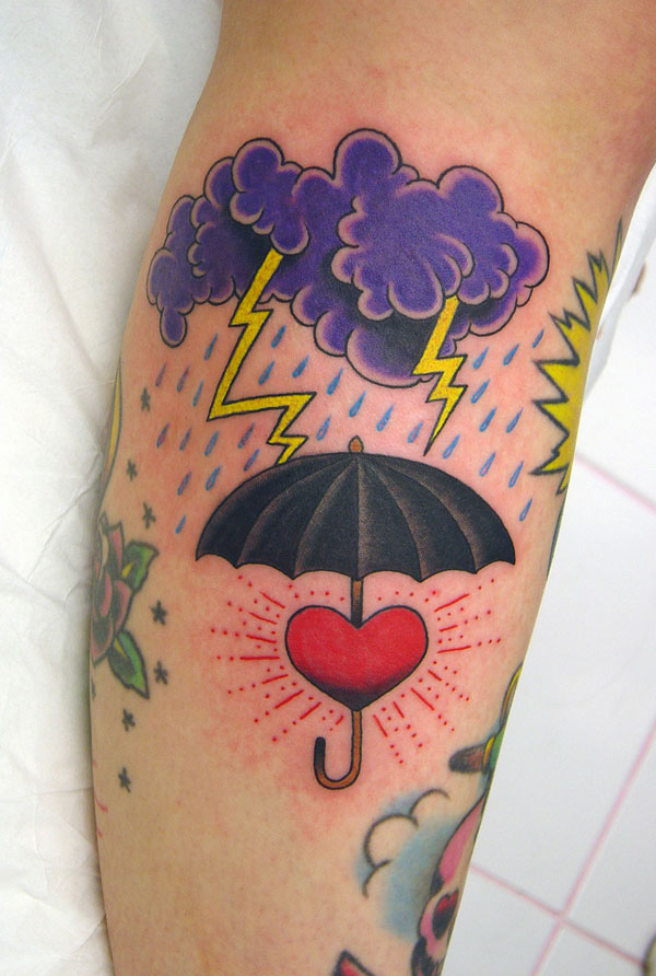 Cloud Heart Tattoo