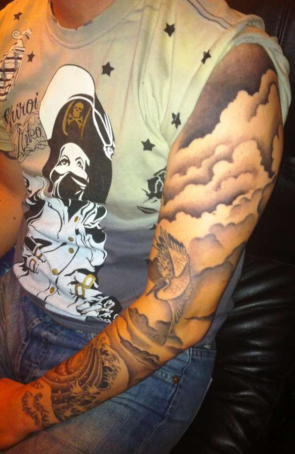 Cloud Tattoo Sleeve