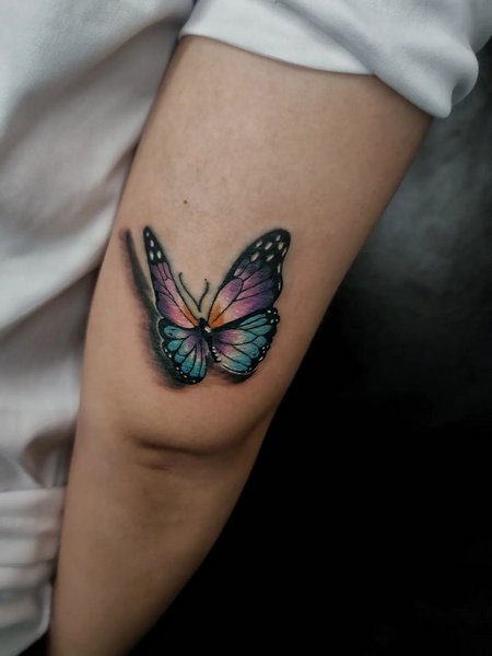 Colorful Butterfly Tattoo