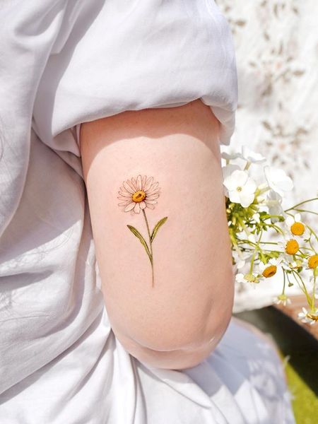 Cute Daisy Tattoo