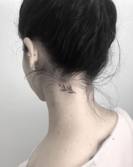 Cute Neck Tattoo