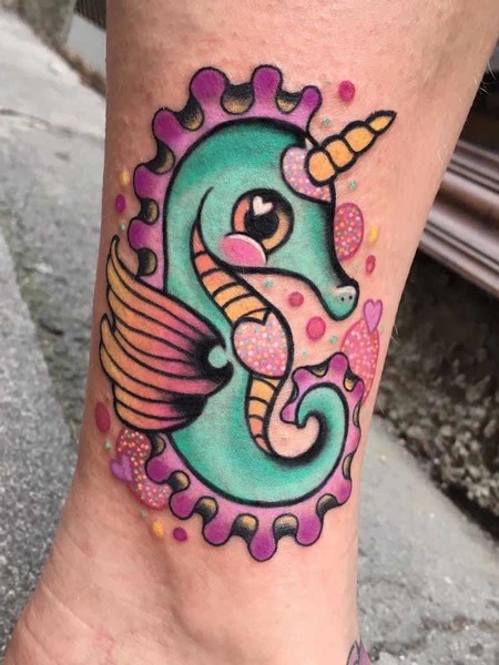 Cute Seahorse Tattoo