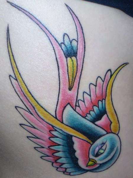 Cute Swallow Tattoo